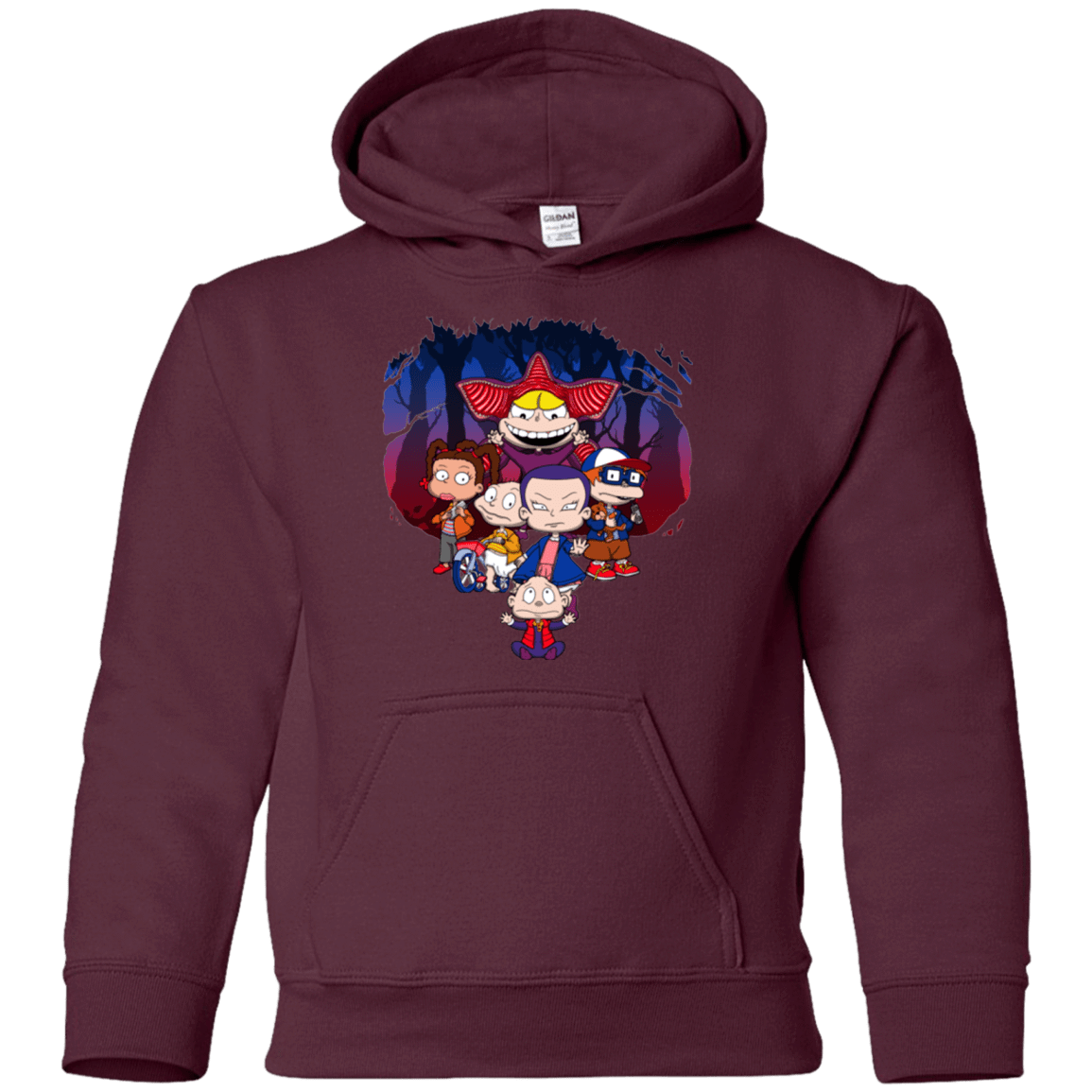 Sweatshirts Maroon / YS Stranger Rugs Youth Hoodie