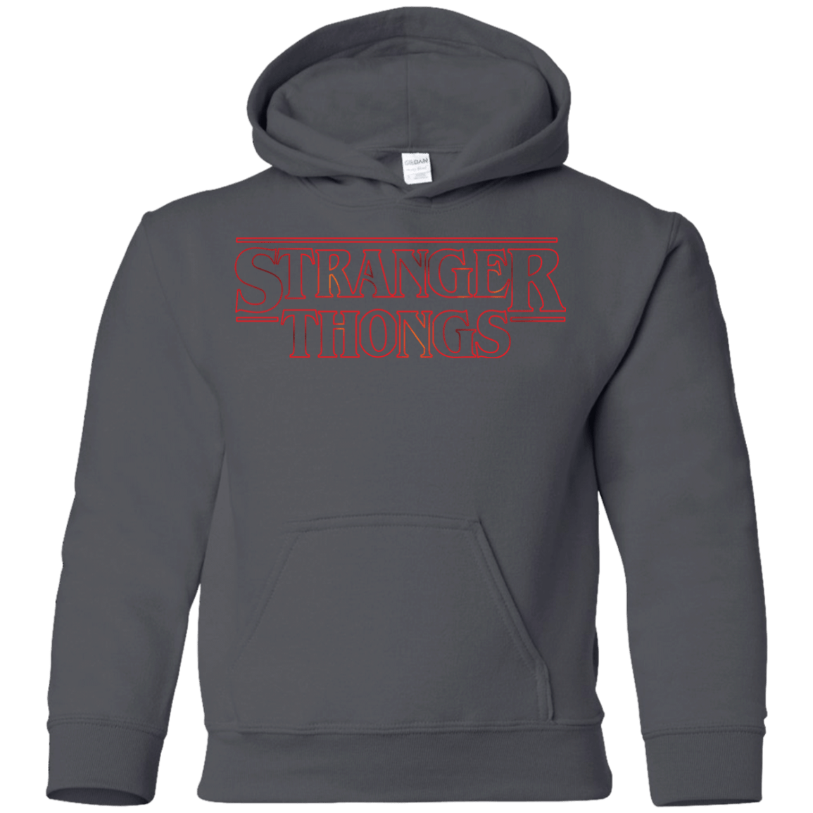 Sweatshirts Charcoal / YS Stranger Thongs Youth Hoodie