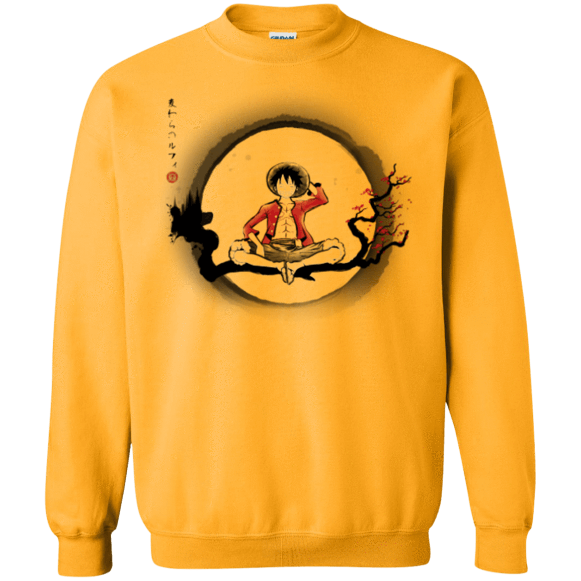 Sweatshirts Gold / Small Straw Hat Pirate Crewneck Sweatshirt