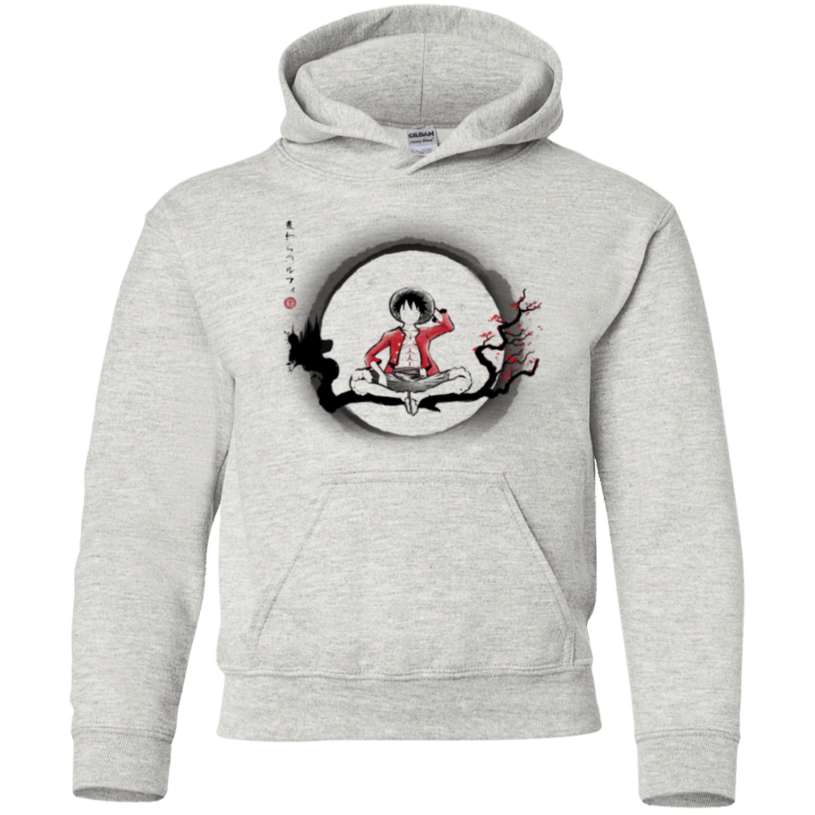 Sweatshirts Ash / YS Straw Hat Pirate Youth Hoodie