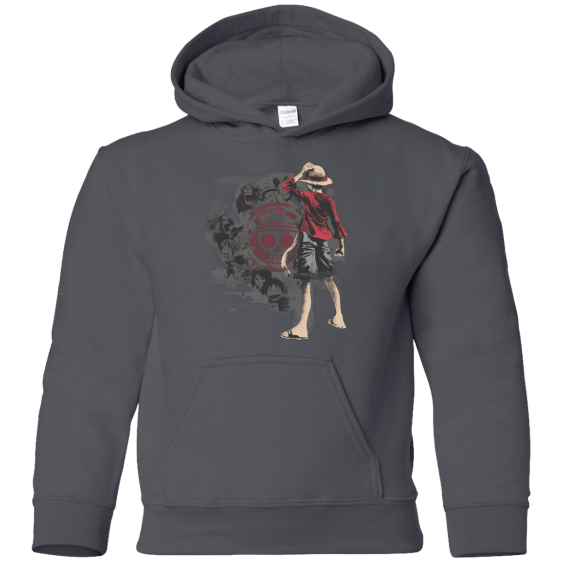 Sweatshirts Charcoal / YS Straw hats Youth Hoodie