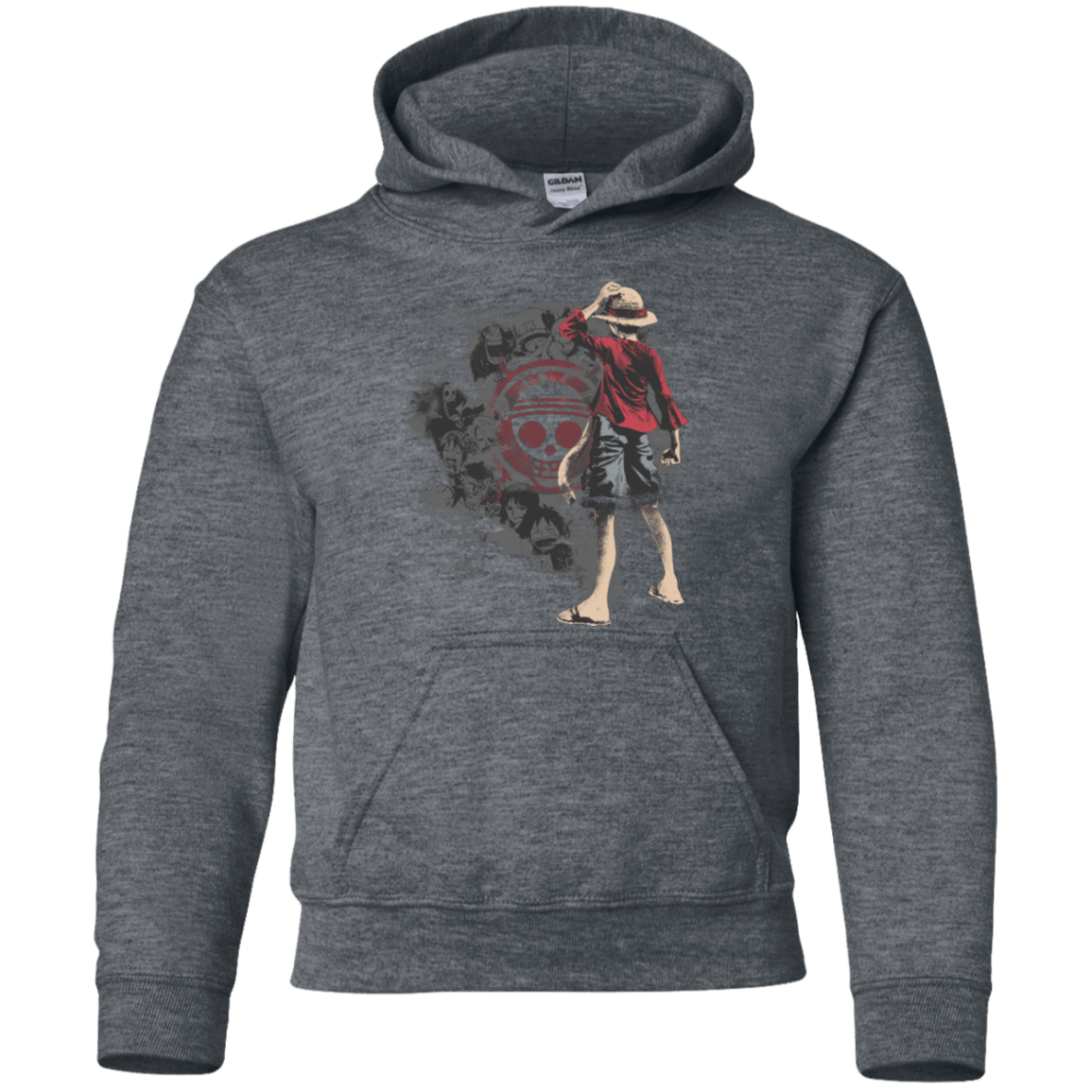 Sweatshirts Dark Heather / YS Straw hats Youth Hoodie