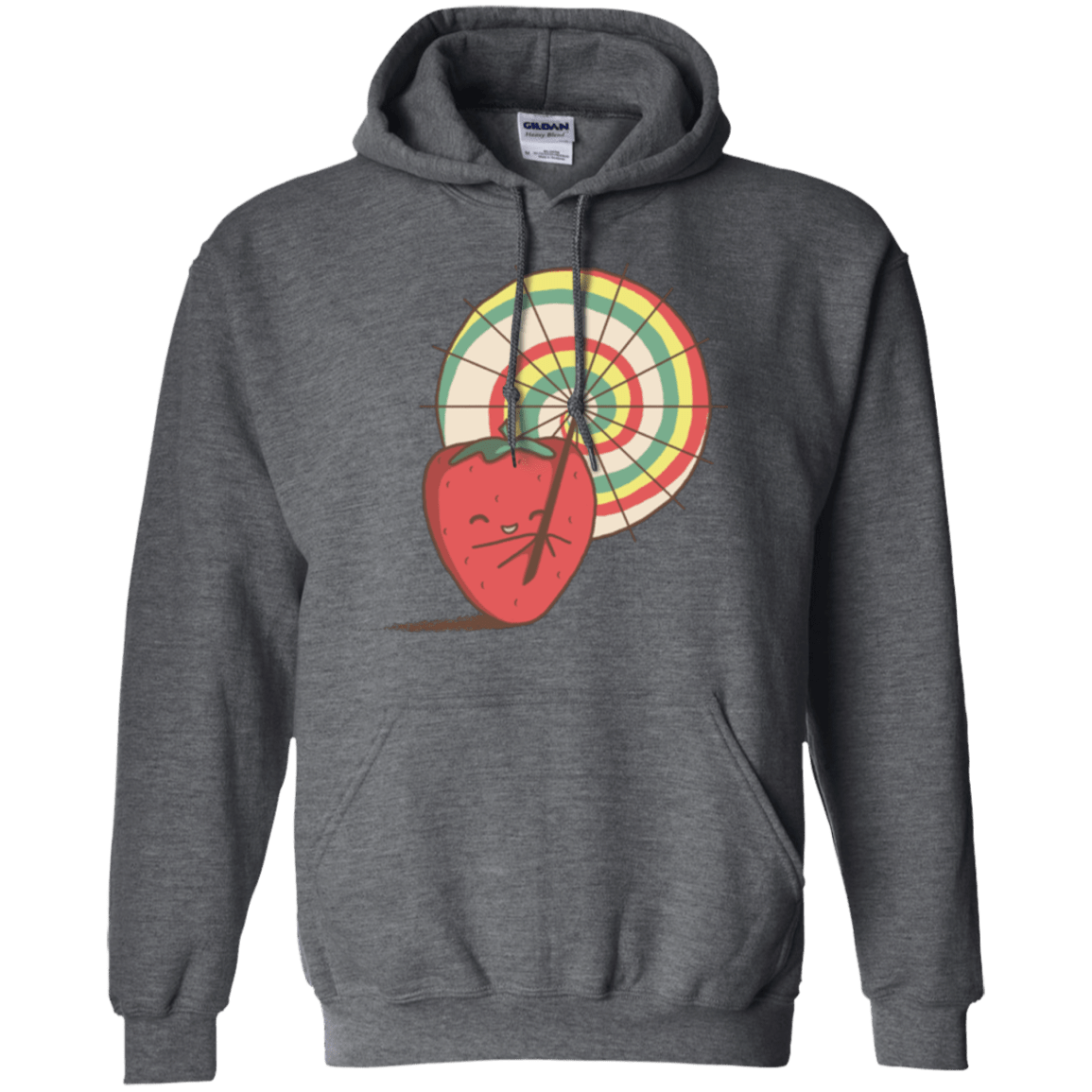Sweatshirts Dark Heather / Small Strawberry Frye Pullover Hoodie