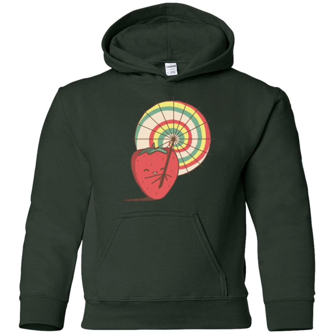 Sweatshirts Forest Green / YS Strawberry Frye Youth Hoodie