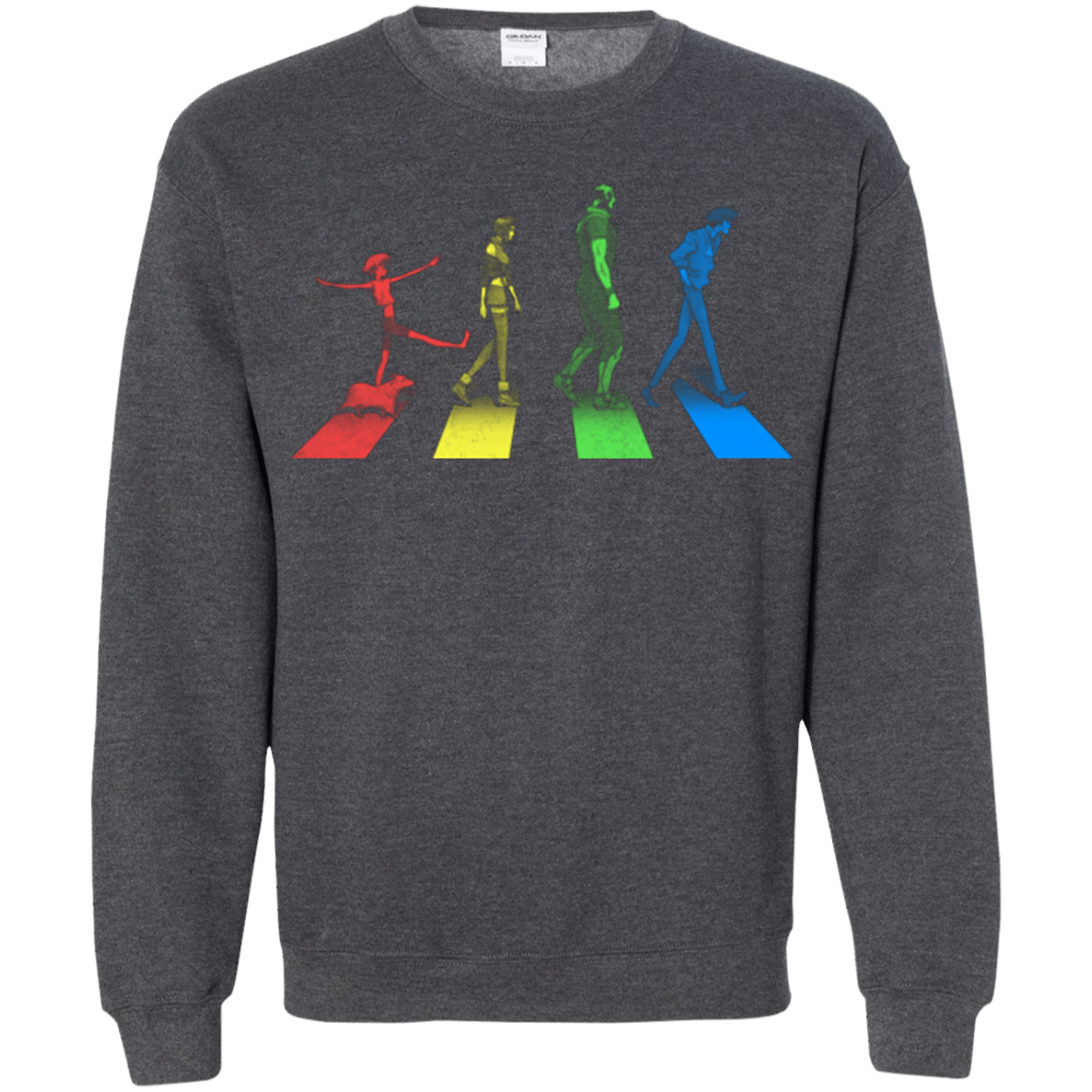 Sweatshirts Dark Heather / Small Stray Dog Strut Crewneck Sweatshirt