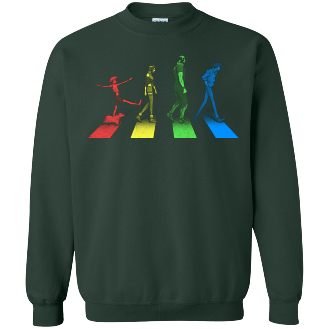 Sweatshirts Forest Green / Small Stray Dog Strut Crewneck Sweatshirt