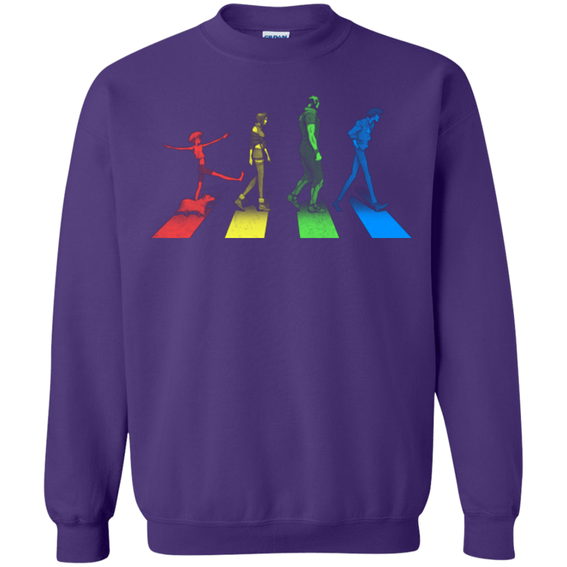 Sweatshirts Purple / Small Stray Dog Strut Crewneck Sweatshirt