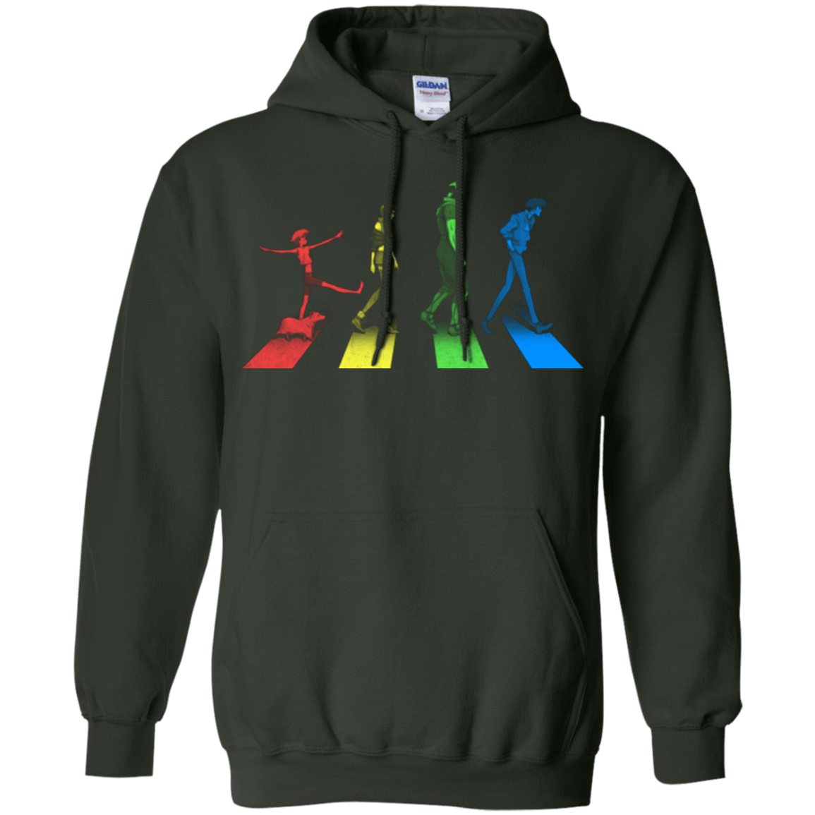 Sweatshirts Forest Green / Small Stray Dog Strut Pullover Hoodie