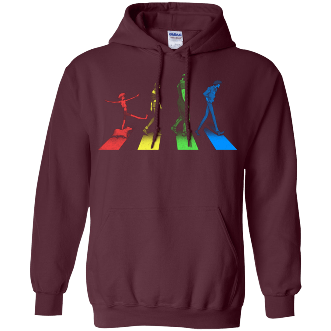 Sweatshirts Maroon / Small Stray Dog Strut Pullover Hoodie