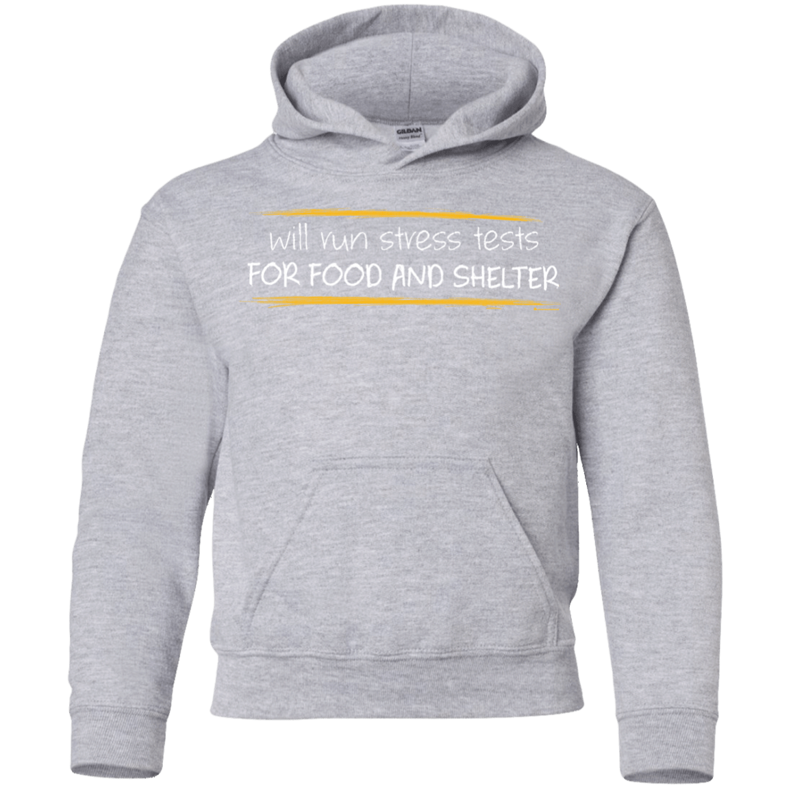 Sweatshirts Sport Grey / YS Stress Testing For Food And Shelter Youth Hoodie