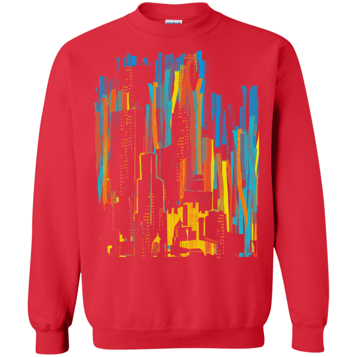 Sweatshirts Red / S Stripey City Crewneck Sweatshirt