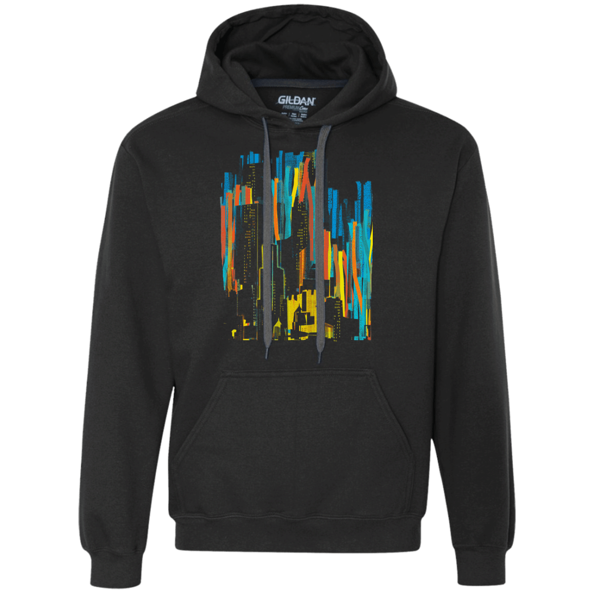 Sweatshirts Black / S Stripey City Premium Fleece Hoodie