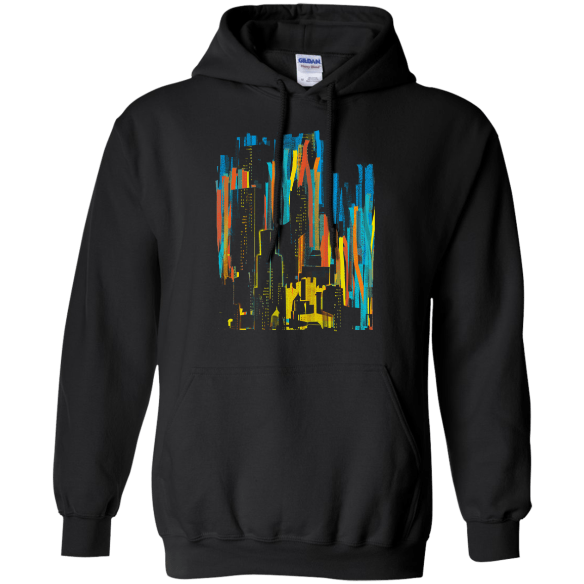 Sweatshirts Black / S Stripey City Pullover Hoodie