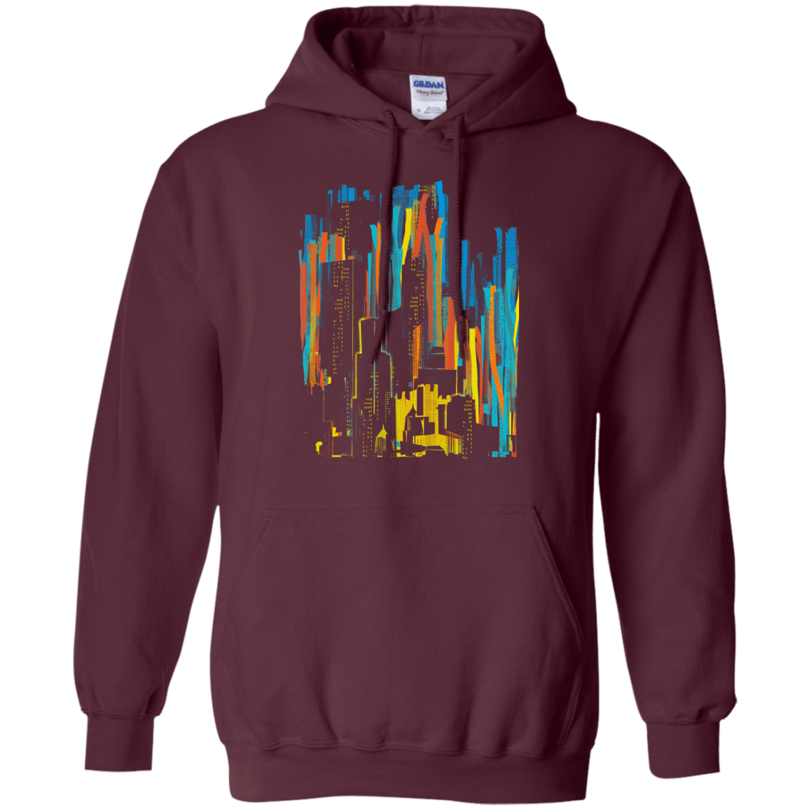 Sweatshirts Maroon / S Stripey City Pullover Hoodie