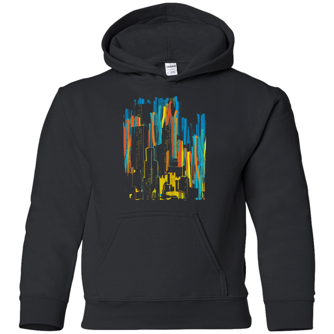 Sweatshirts Black / YS Stripey City Youth Hoodie