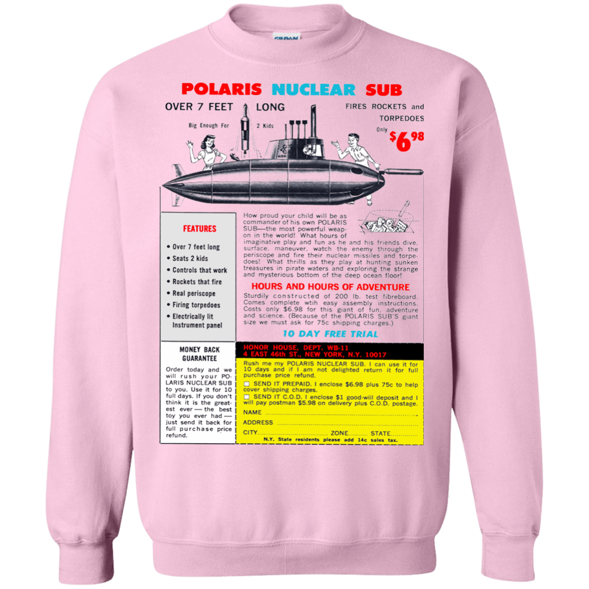 Sweatshirts Light Pink / Small Sub Crewneck Sweatshirt