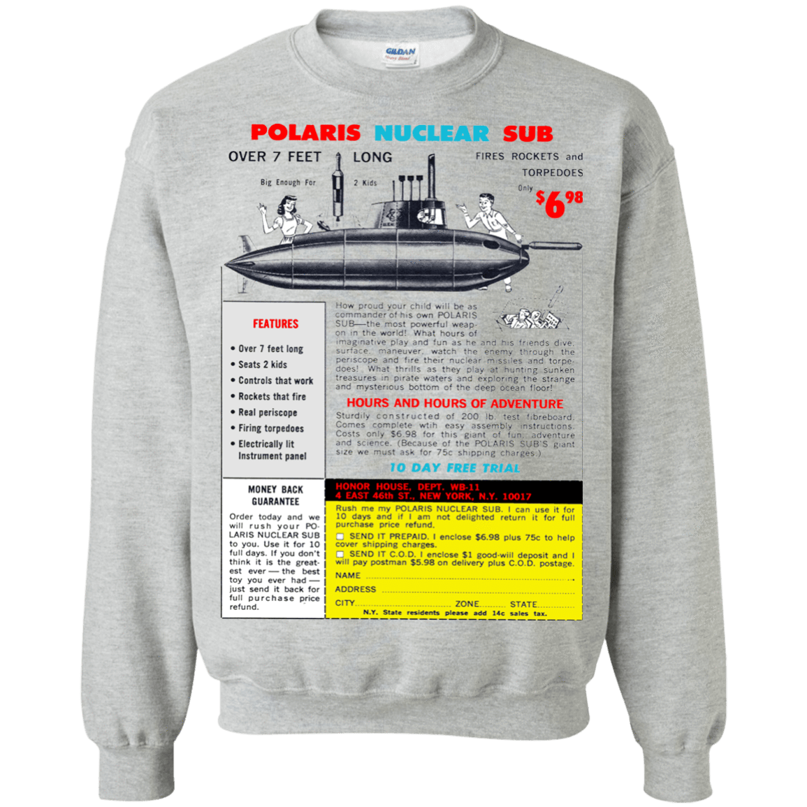 Sweatshirts Sport Grey / Small Sub Crewneck Sweatshirt