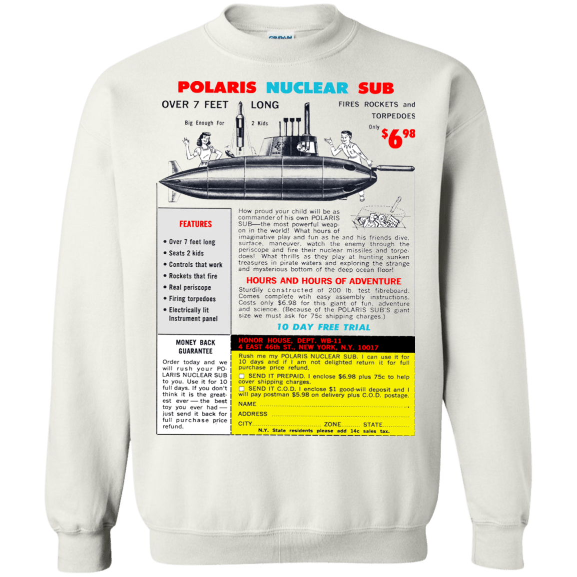 Sweatshirts White / Small Sub Crewneck Sweatshirt