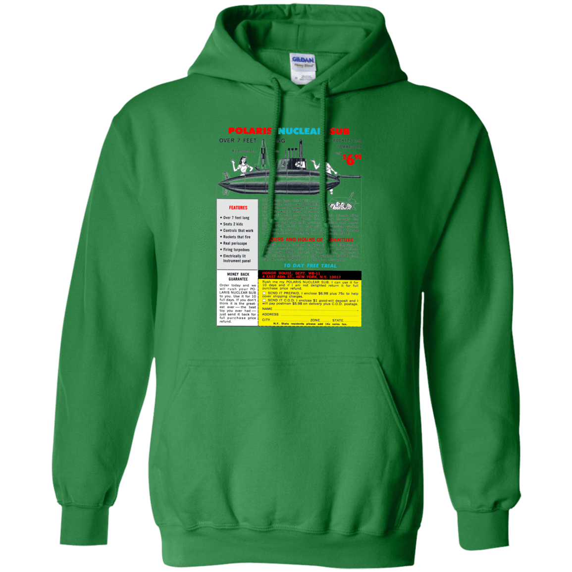 Sweatshirts Irish Green / Small Sub Pullover Hoodie