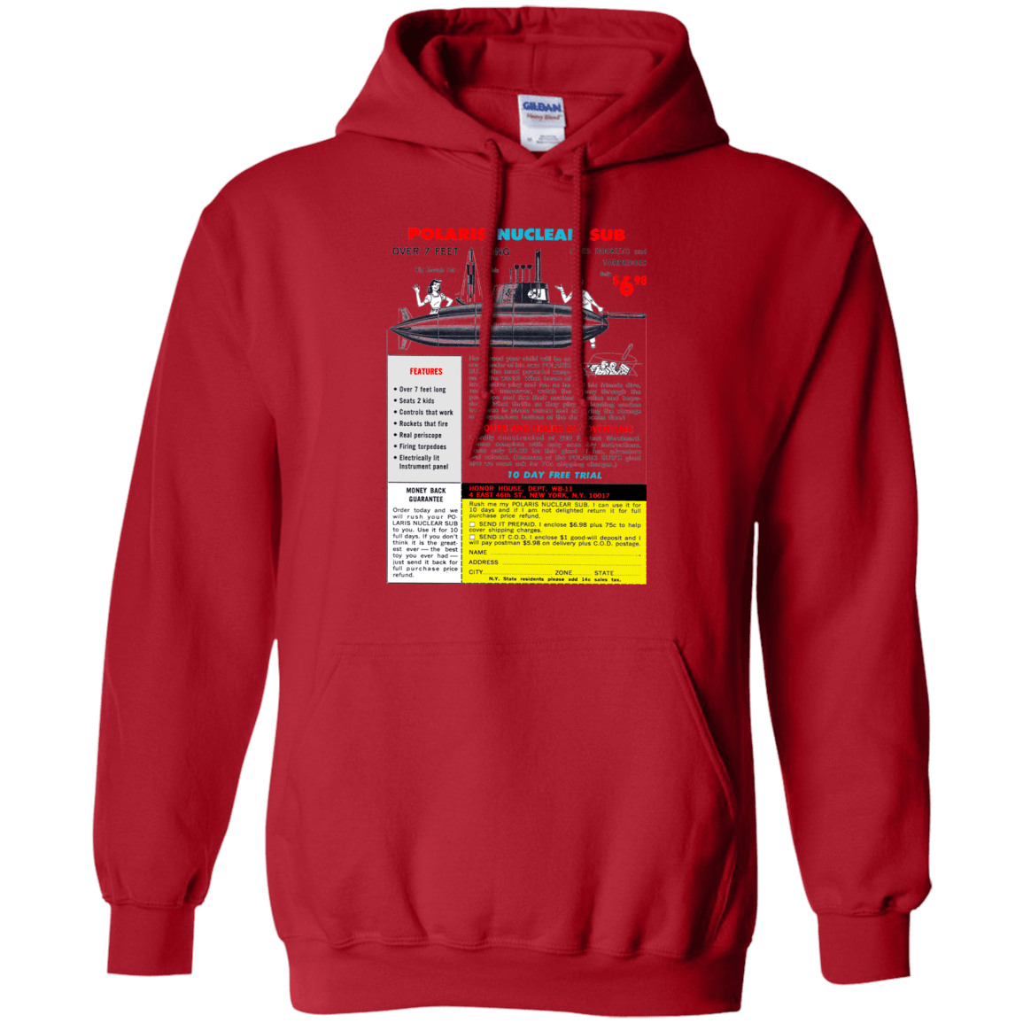 Sweatshirts Red / Small Sub Pullover Hoodie