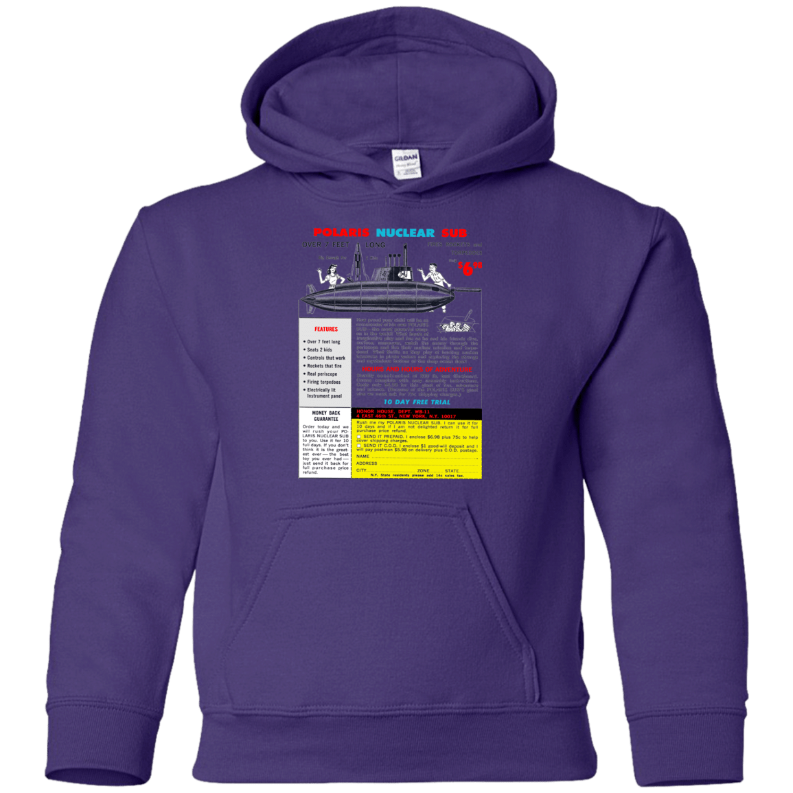 Sweatshirts Purple / YS Sub Youth Hoodie