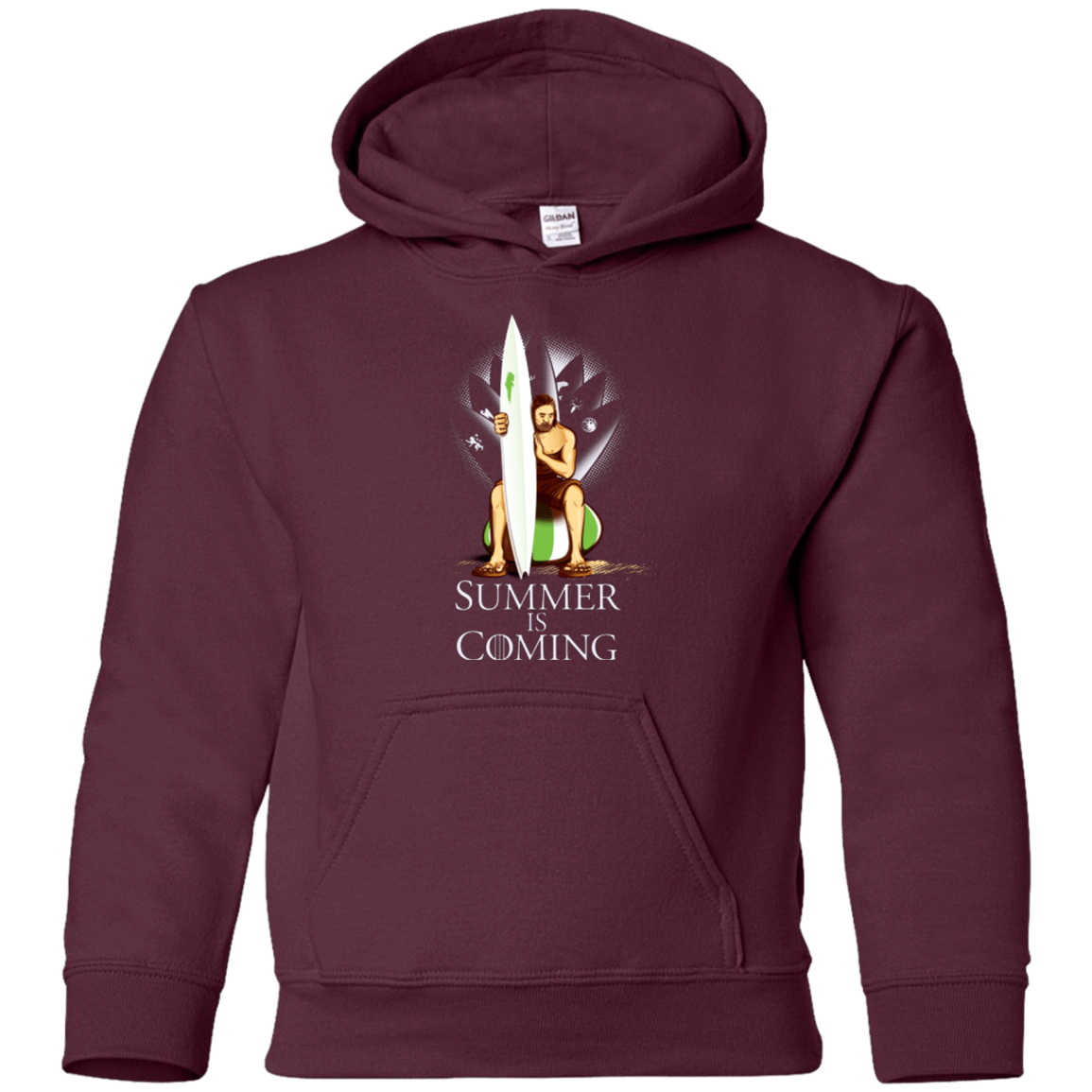 Sweatshirts Maroon / YS Summer is Coming Youth Hoodie