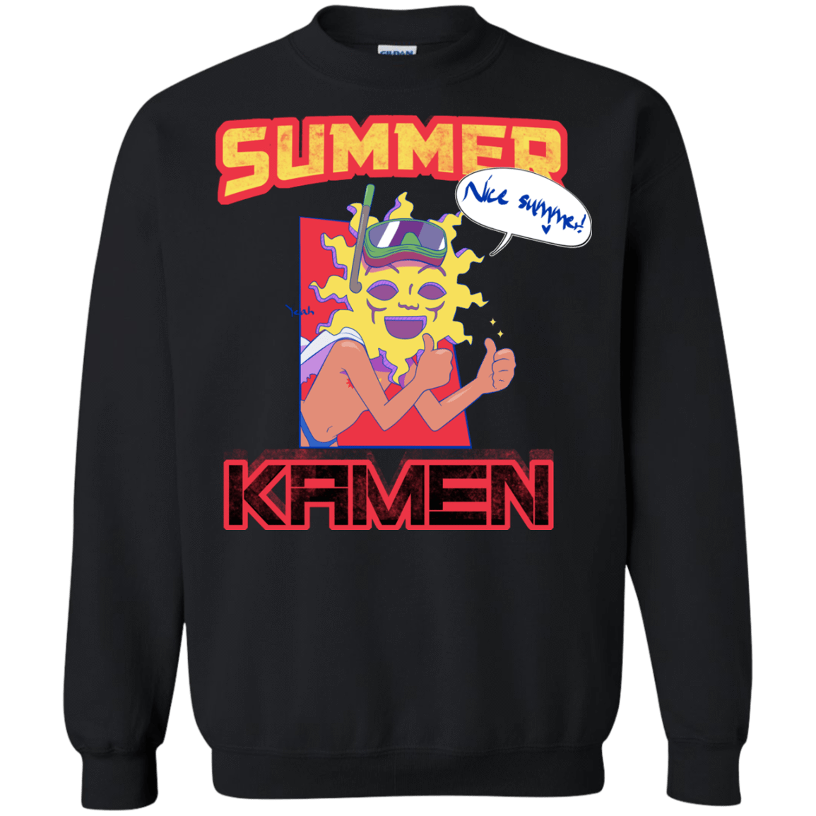 Sweatshirts Black / S Summer Kamen Crewneck Sweatshirt