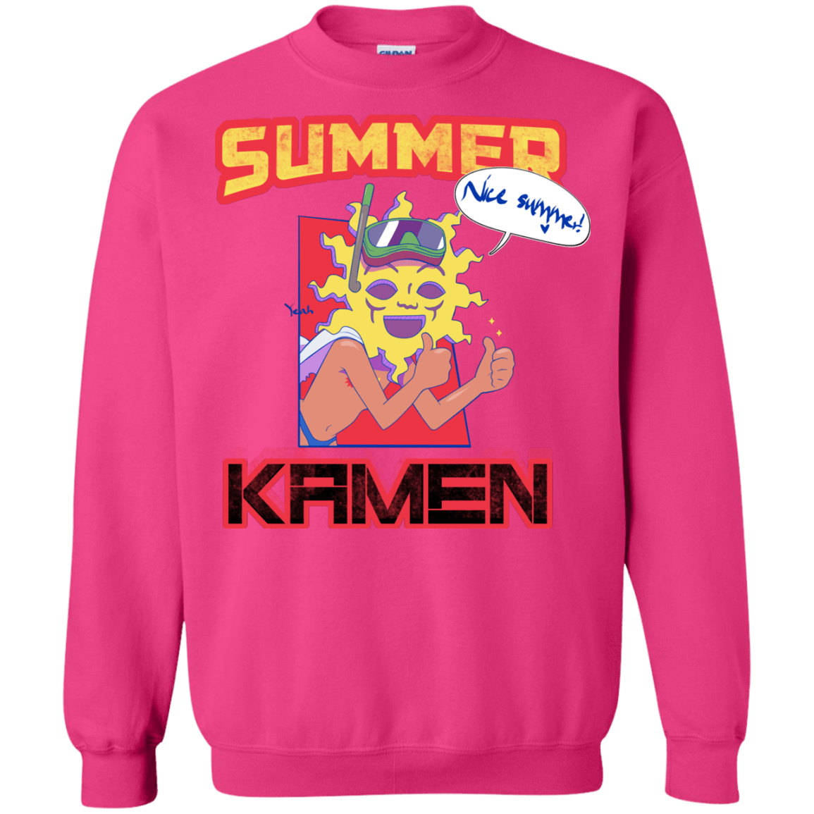Sweatshirts Heliconia / S Summer Kamen Crewneck Sweatshirt