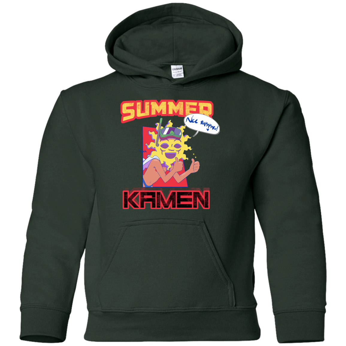 Sweatshirts Forest Green / YS Summer Kamen Youth Hoodie