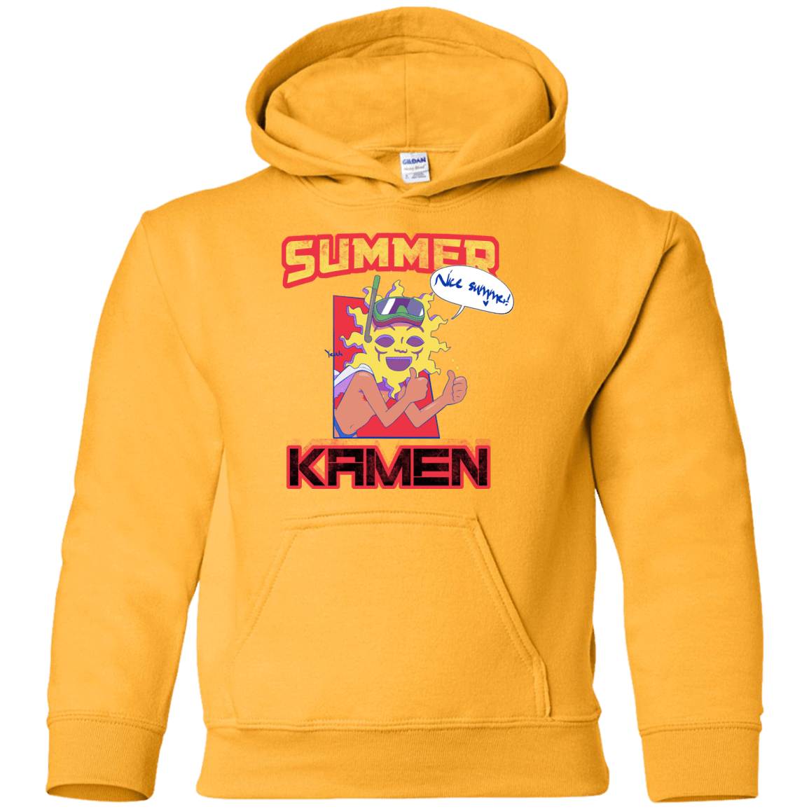 Sweatshirts Gold / YS Summer Kamen Youth Hoodie