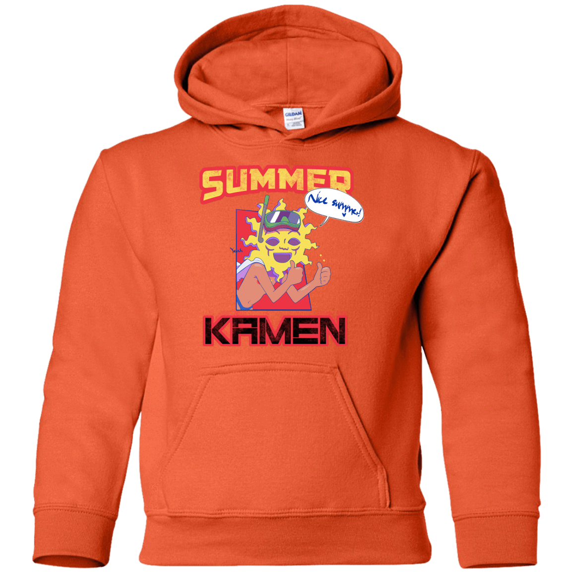 Sweatshirts Orange / YS Summer Kamen Youth Hoodie
