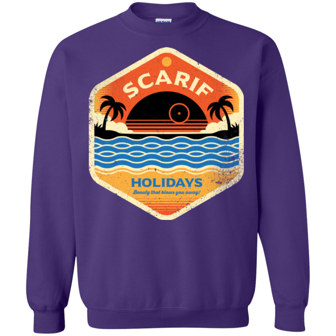 Sweatshirts Purple / Small Sun Sea & Space Stations Crewneck Sweatshirt