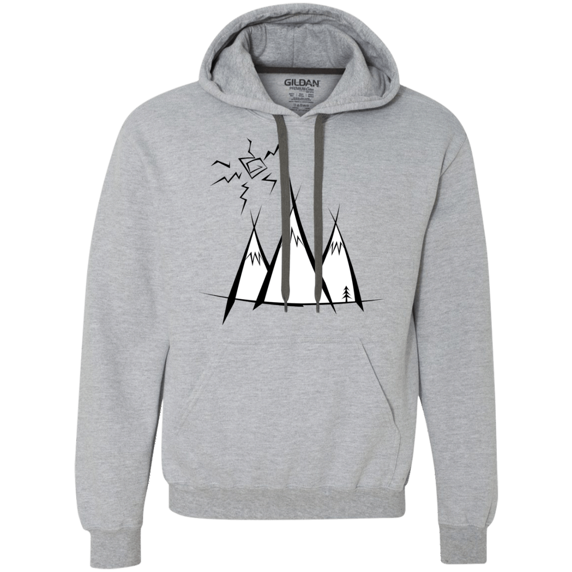 Sweatshirts Sport Grey / S Sunny Mountains Premium Fleece Hoodie