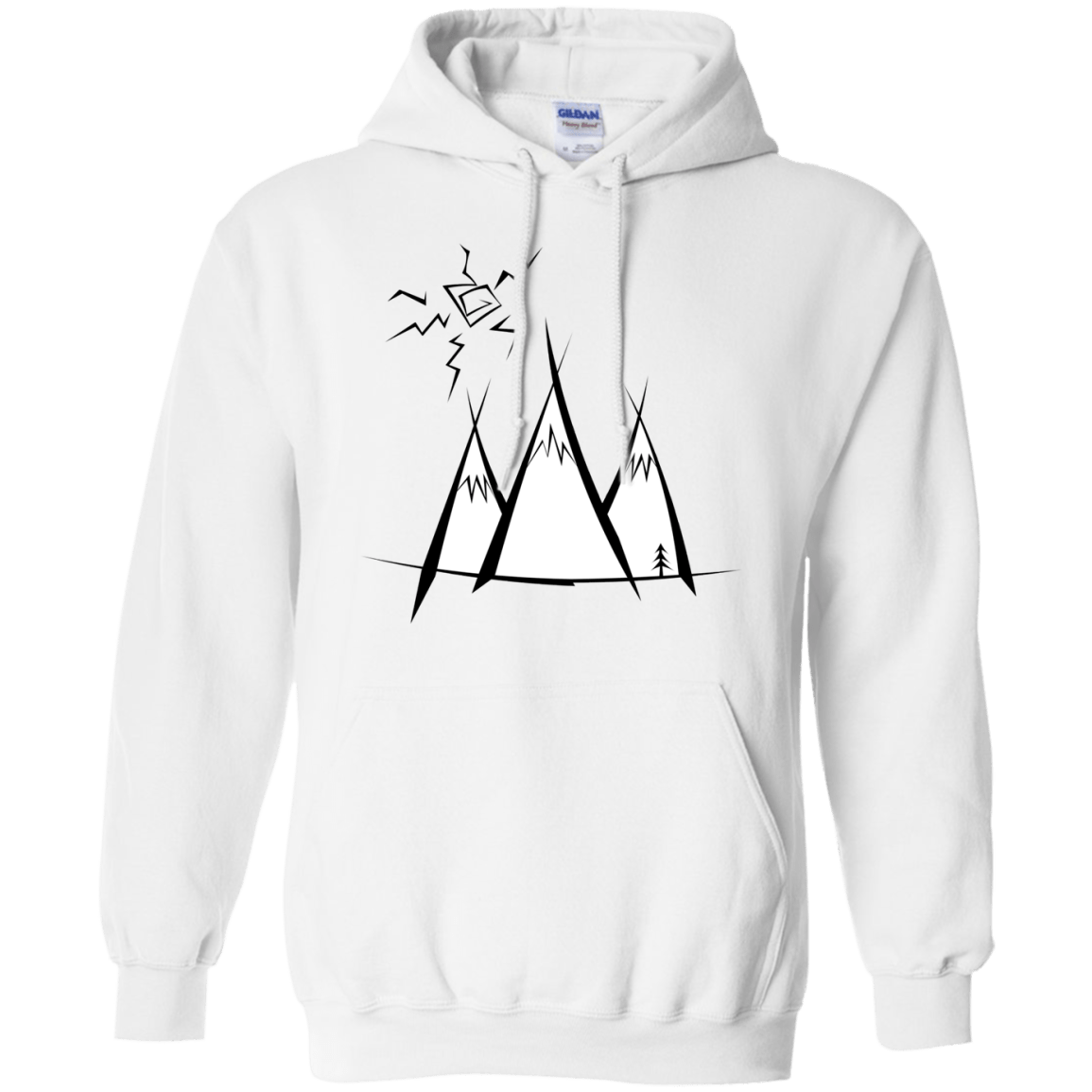 Sweatshirts White / S Sunny Mountains Pullover Hoodie