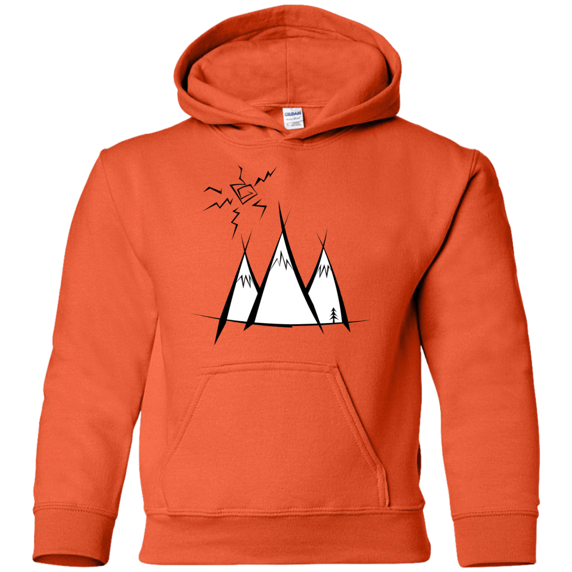 Sweatshirts Orange / YS Sunny Mountains Youth Hoodie