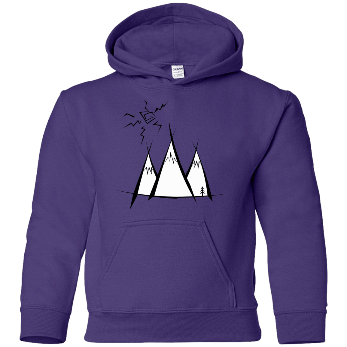 Sweatshirts Purple / YS Sunny Mountains Youth Hoodie