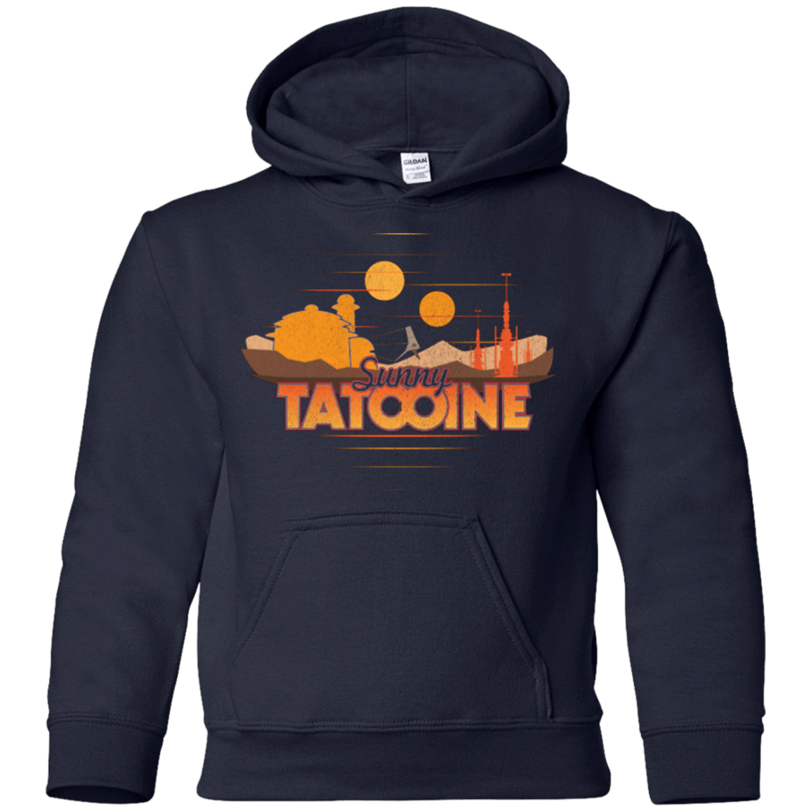 Sweatshirts Navy / YS Sunny Tatooine Youth Hoodie