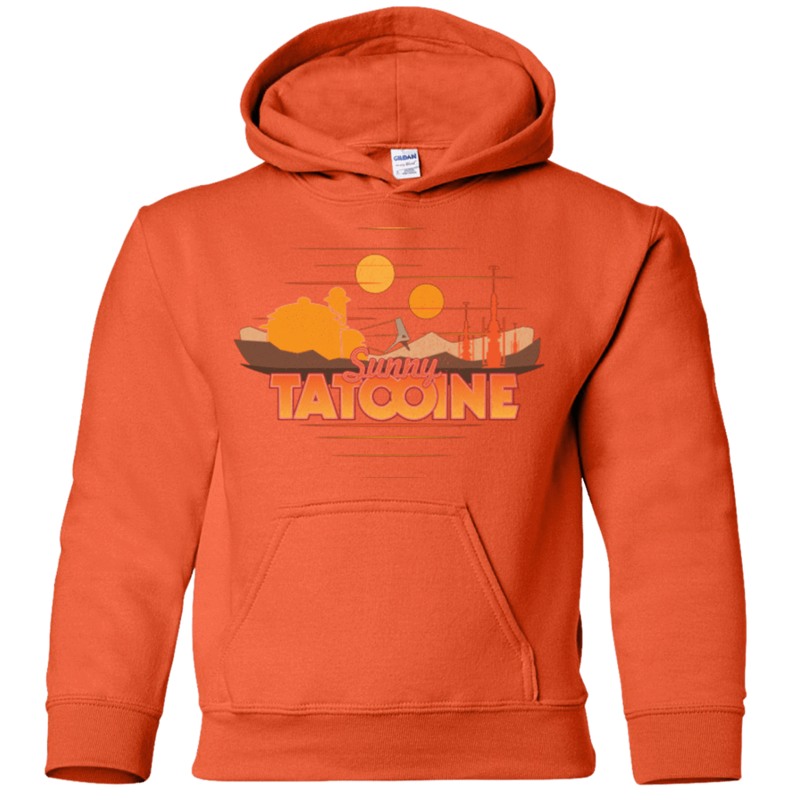 Sweatshirts Orange / YS Sunny Tatooine Youth Hoodie
