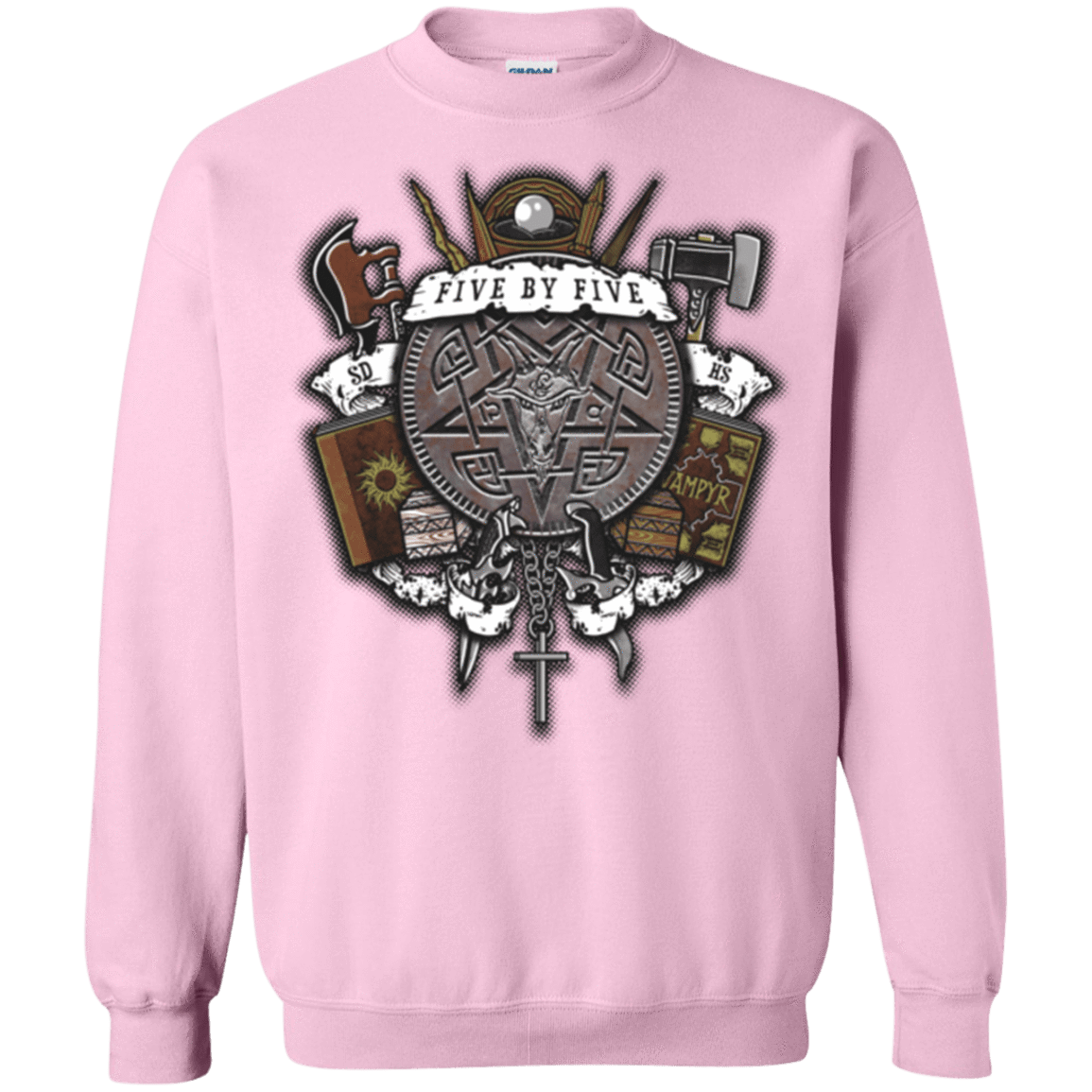 Sweatshirts Light Pink / Small Sunnydale Slaying Crewneck Sweatshirt