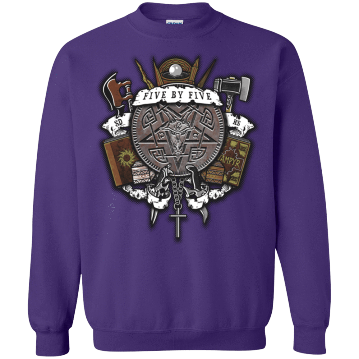 Sweatshirts Purple / Small Sunnydale Slaying Crewneck Sweatshirt