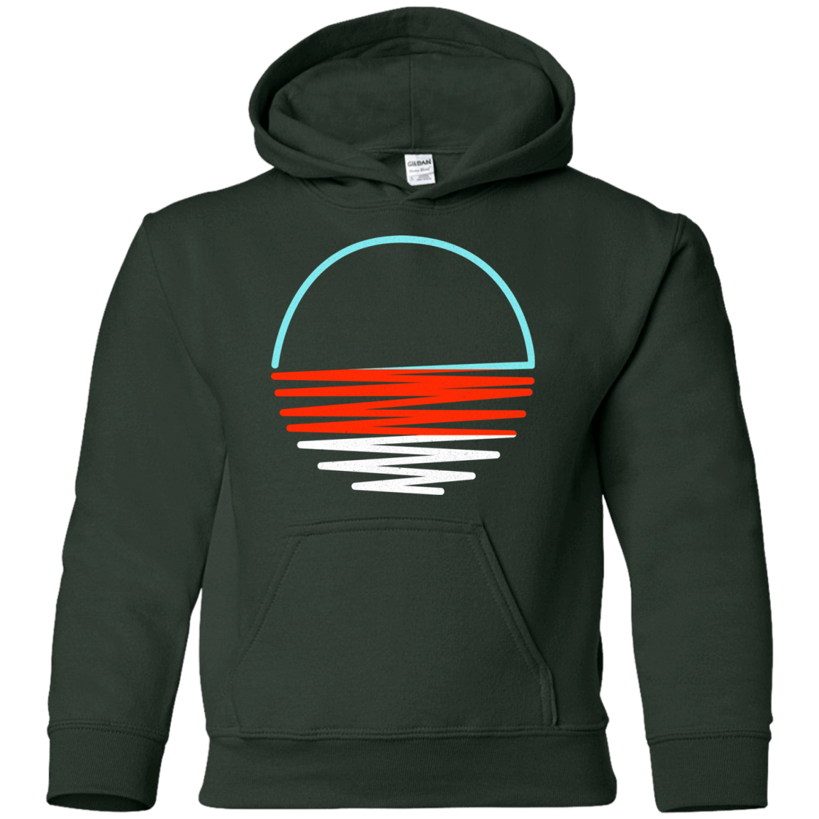Sweatshirts Forest Green / YS Sunset Shine Youth Hoodie