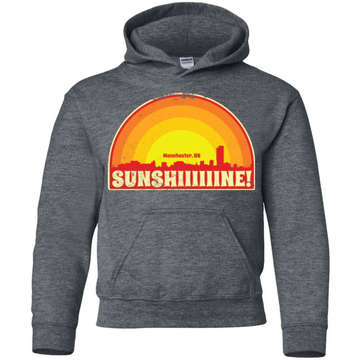 Sweatshirts Dark Heather / YS Sunshine Youth Hoodie