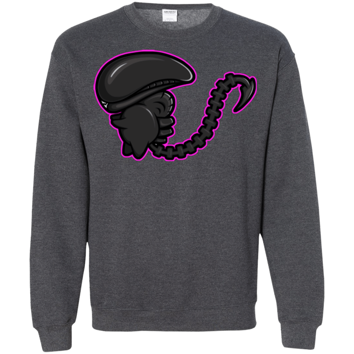 Sweatshirts Dark Heather / Small Super Cute Alien Crewneck Sweatshirt