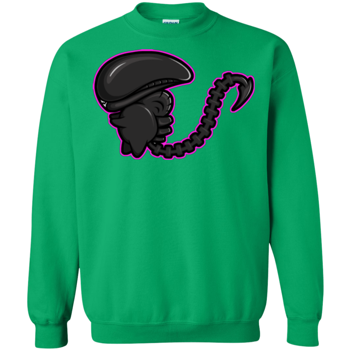 Sweatshirts Irish Green / Small Super Cute Alien Crewneck Sweatshirt