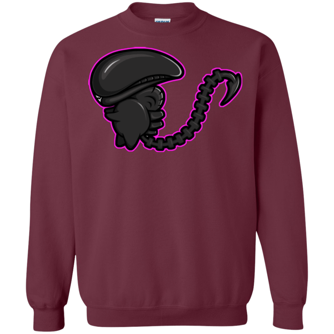 Sweatshirts Maroon / Small Super Cute Alien Crewneck Sweatshirt
