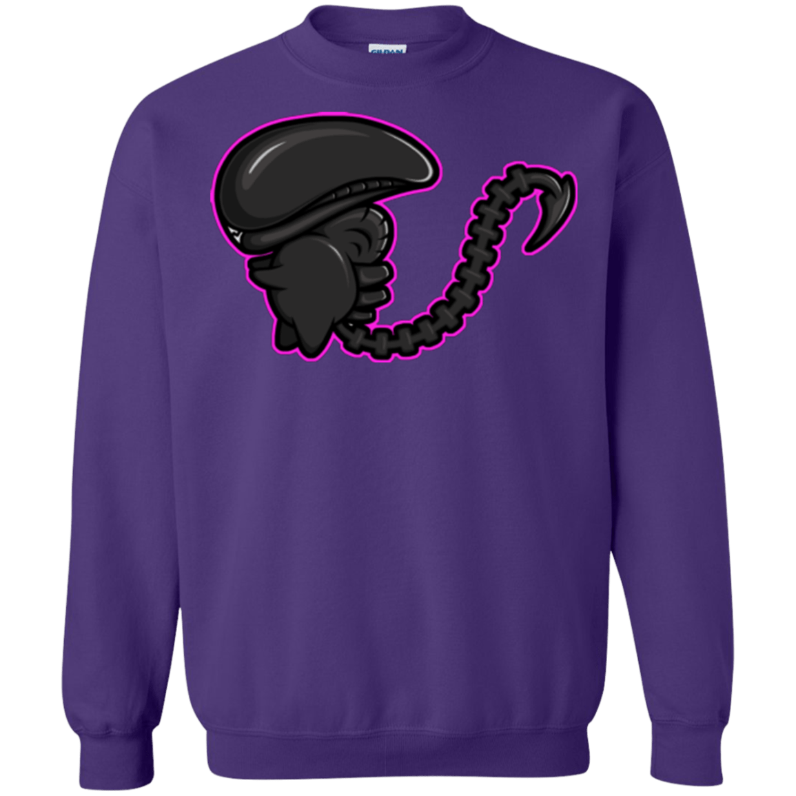Sweatshirts Purple / Small Super Cute Alien Crewneck Sweatshirt
