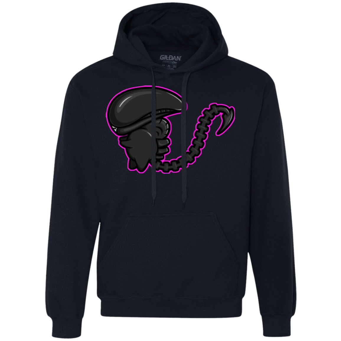 Sweatshirts Navy / Small Super Cute Alien Premium Fleece Hoodie