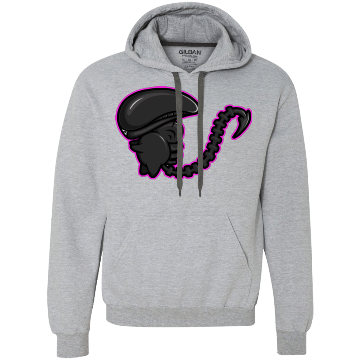 Sweatshirts Sport Grey / Small Super Cute Alien Premium Fleece Hoodie