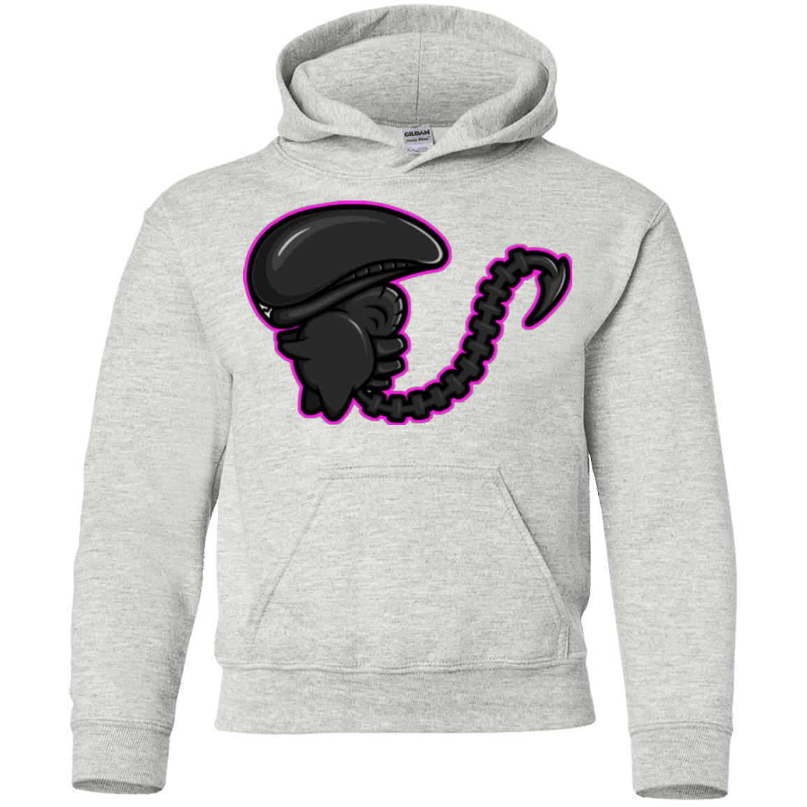 Sweatshirts Ash / YS Super Cute Alien Youth Hoodie