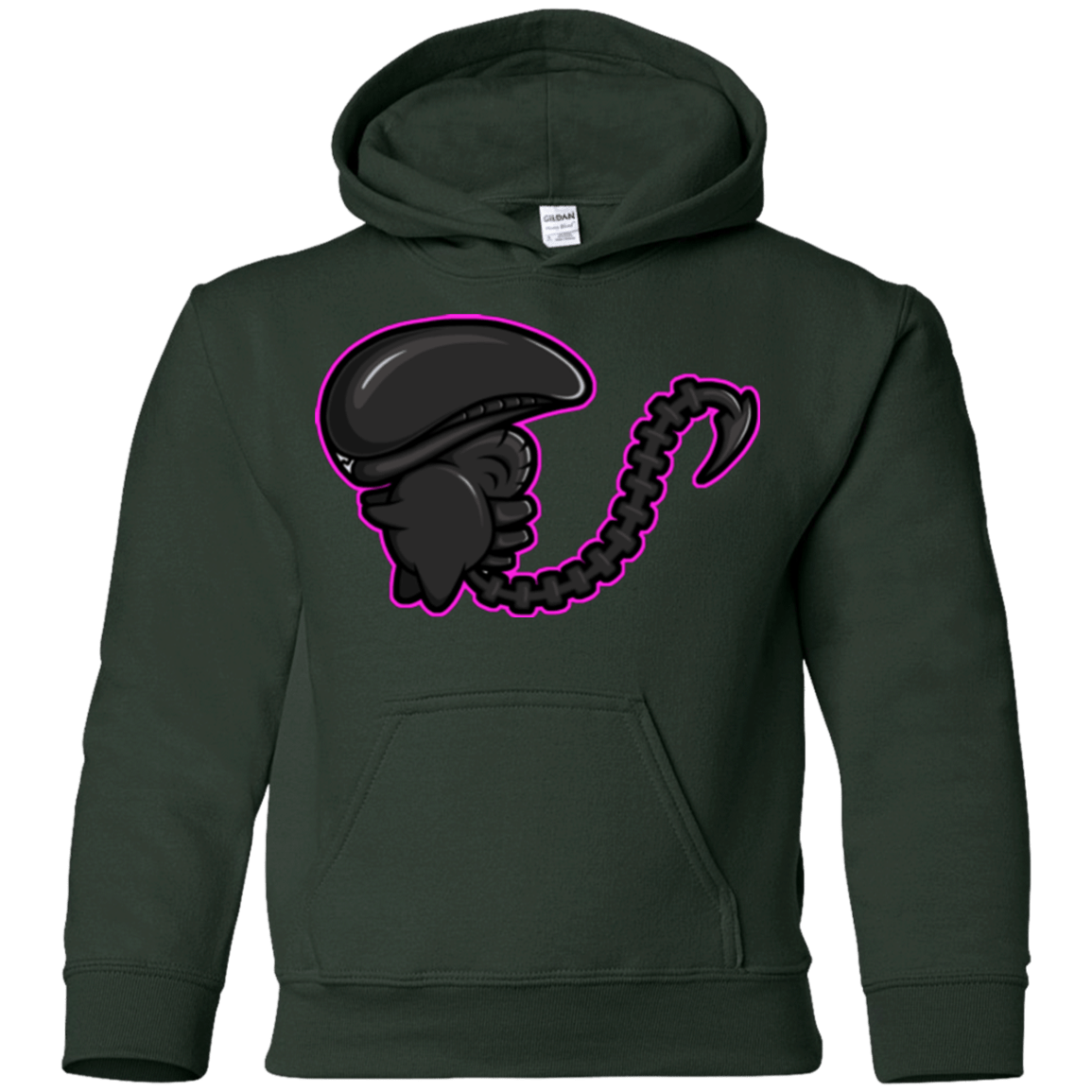 Sweatshirts Forest Green / YS Super Cute Alien Youth Hoodie